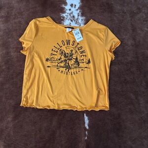 Yellowstone Montana Graphic Tee - Yellow